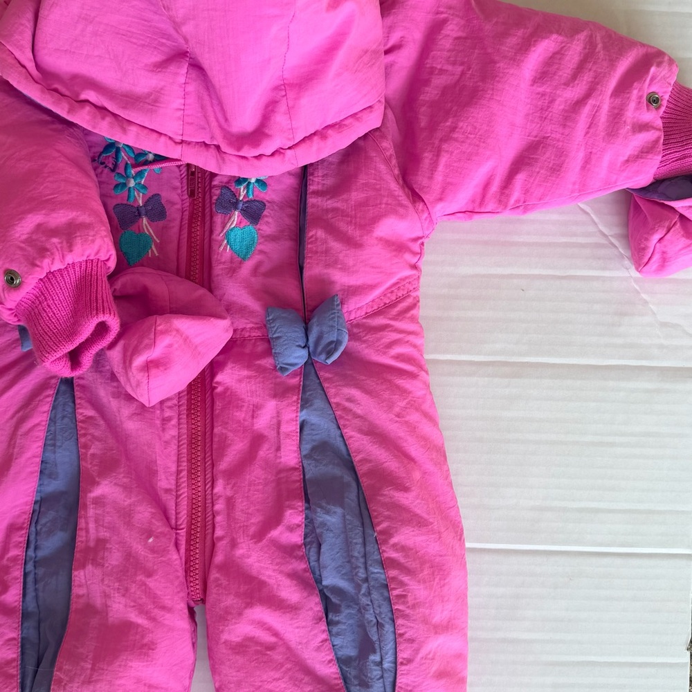 Gitano Baby Pink and Purple Snowsuit